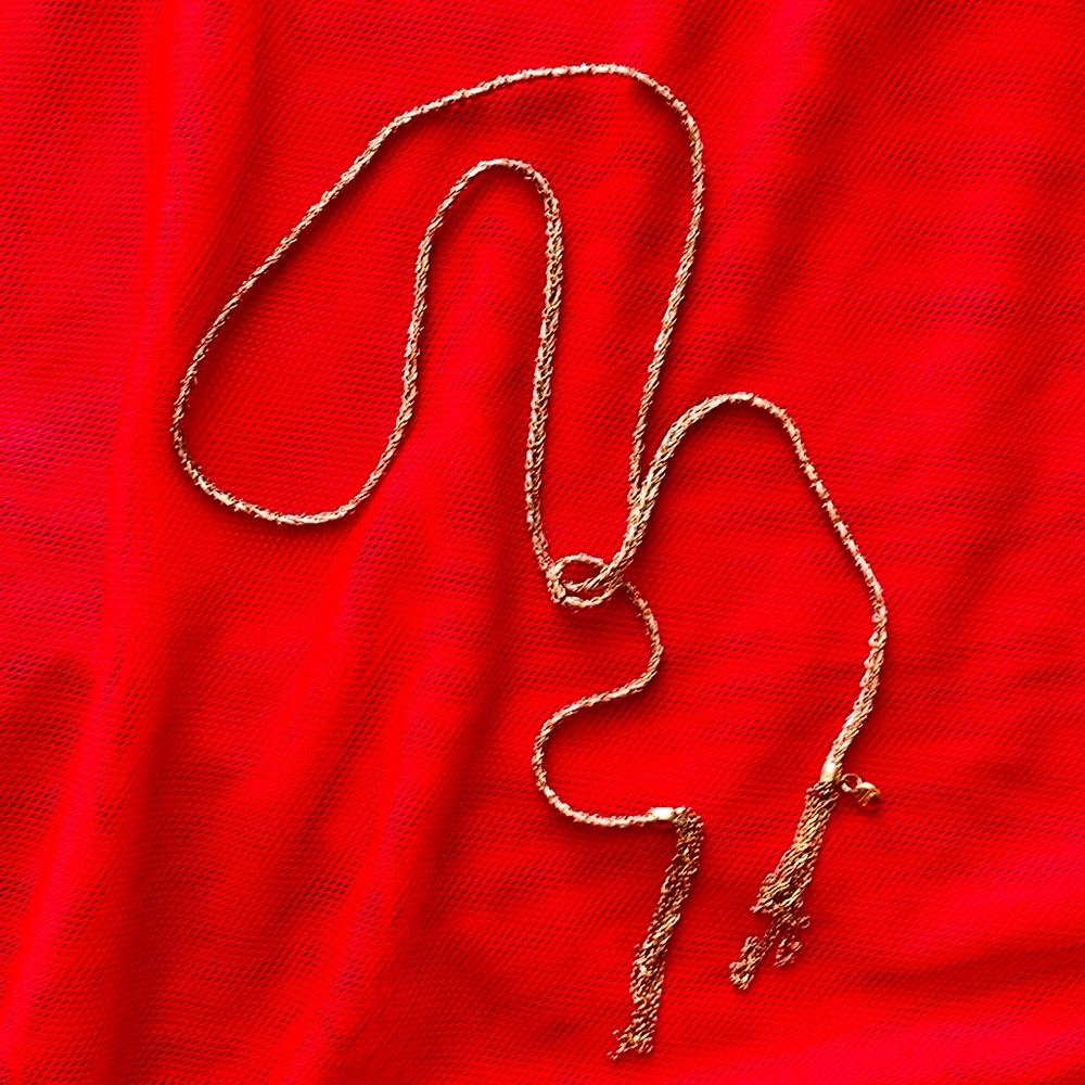 Rose gold braided necklace/bracelet